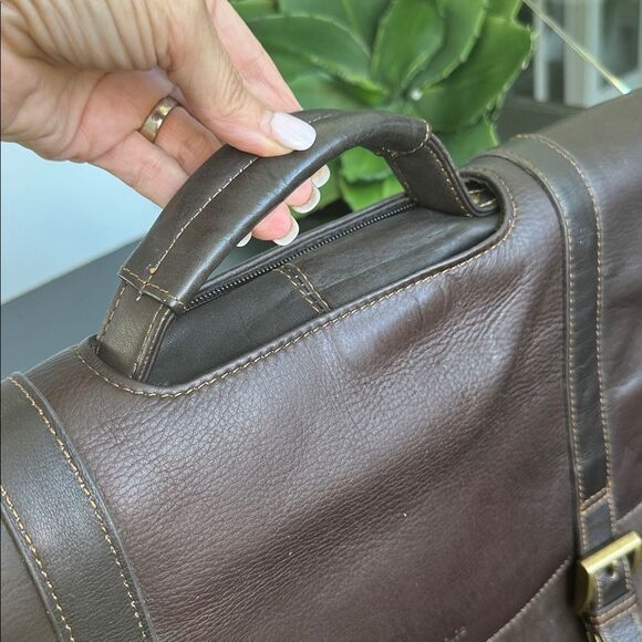 Samsonite genuine leather messenger briefcase business laptop bag luxurious - Picture 12 of 14